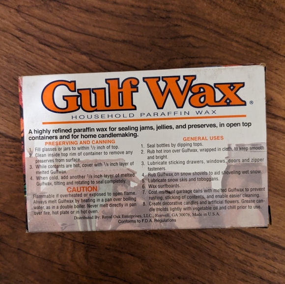 GULF WAX Paraffin Wax- 16 oz BNIB - Picture 3 of 5